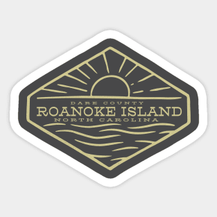 Roanoke Island, NC Summertime Vacationing Sunrise Ocean Sticker